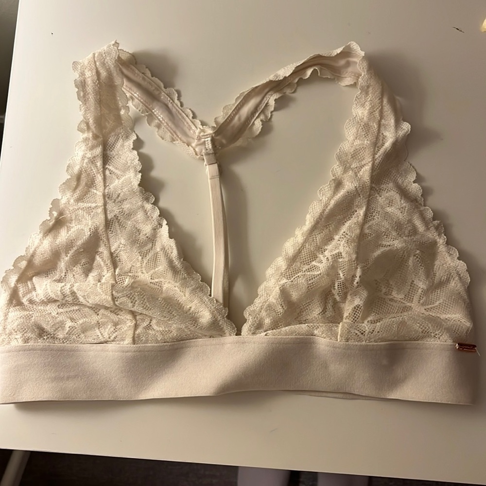 white bralette from PINK